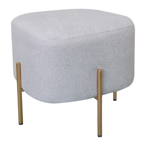 acquista Pouf Poggiapiedi 41x41x41 cm in Tessuto Kate Beige