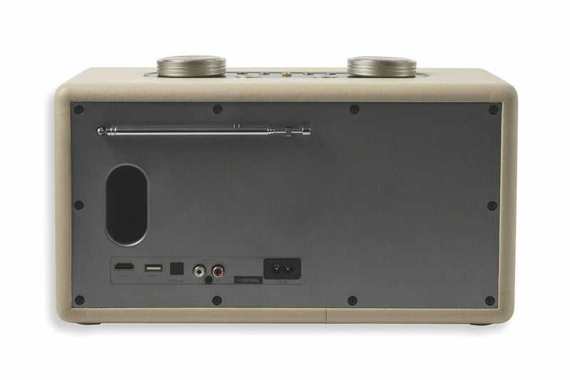 Altoparlante Speaker 80W Wireless con Radio in Similpelle Kooper Twist Ecrù