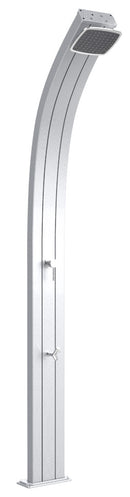 Doccia Solare da Esterno Giardino 30L Miscelatore e Lavapiedi Arkema Spring Inox Paint
