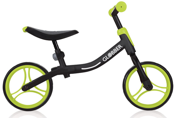 Vélo Pédagogique pour Enfants 10" Sans Pédales Globber Go Bike Noir et Vert sconto