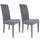 Set 2 Sedie 47x47x101 cm Giada Enjoy 23 tessuto Grigio