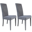 Set 2 Sedie 47x47x101 cm Giada Enjoy 23 tessuto Grigio