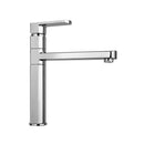 Rubinetto Cucina Miscelatore Monocomando Lavello Girevole Canna Dritta in Ottone Paini Cromato
