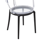 Set 4 Sedie 55x75x52 cm in Polipropilene Trasparente