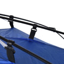 Tenda da Spiaggia Pop Up con Corde e Paletti in Poliestere Blu 