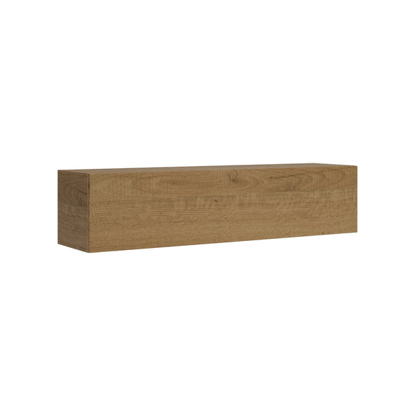 sconto Meuble TV mural avec porte abattante et passe-câbles 173,6x40x39,5 cm Chêne naturel