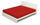 Drap de dessous avec coins et élastique de couleur unie rouge