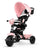Tricycle à Pousser pour Enfants avec Poignée Réglable Qplay Cosy Rose
