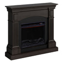 Camino Elettrico da Pavimento 113,7x102,2x28,2 cm Effetto Fiamma 1500W Sined Cetona Wenge