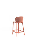 Set 4 Sedie 46x42xH93 cm in Polipropilene Spot Arancione