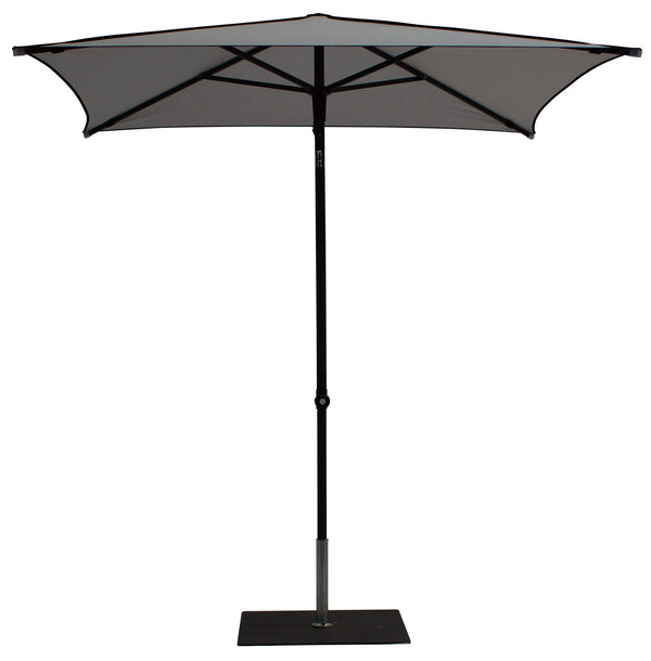 online Ombrellone da Giardino 2x2 m Palo Ø38 mm in Alluminio Tessuto Dralon Acrilico Border Grigio