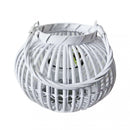 Lanterna Gabrielle in Vimini Bianco