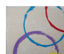 Dipinto su Tela Floating Circles 80x3x80 cm in Legno e Canvas