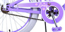 Bicicletta per Bambine 20" Freni Vbrake con Cestino e Portapacchi Viola e Bianco