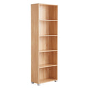 Libreria 5 Ripiani 60x30x189 cm in Legno MDF Naturale