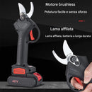 Forbici da Potatura Elettrica Cesoia Portatile con Doppia Batteria