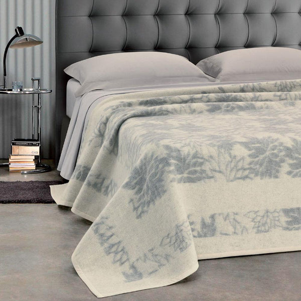 Couverture Laine Mélangée 380gr Cober Ellis Gris acquista