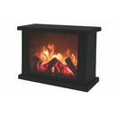 Camino Decorativo 27,5x11,5x20 cm in Plastica Nero