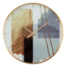 Orologio da Parete Motif 5x60x5 cm in Vetro MDF e Metallo Multicolor