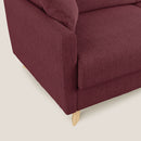 Divano Letto 3 Posti 180x94x97 cm in Tessuto Rosso