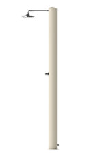 Doccia Solare da Giardino 28 L Soffione Eco Rain e Miscelatore Temporizzato Tevere TB Bianco Perla 