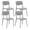 Set 4 Sedie 46x79x54 cm in Polipropilene Elodie Grigio Ice
