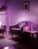 Piantana da Interno a LED in Metallo Cromo