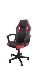 Sedia da Gaming 54x62x104/112 cm in Similpelle Nera e Rossa