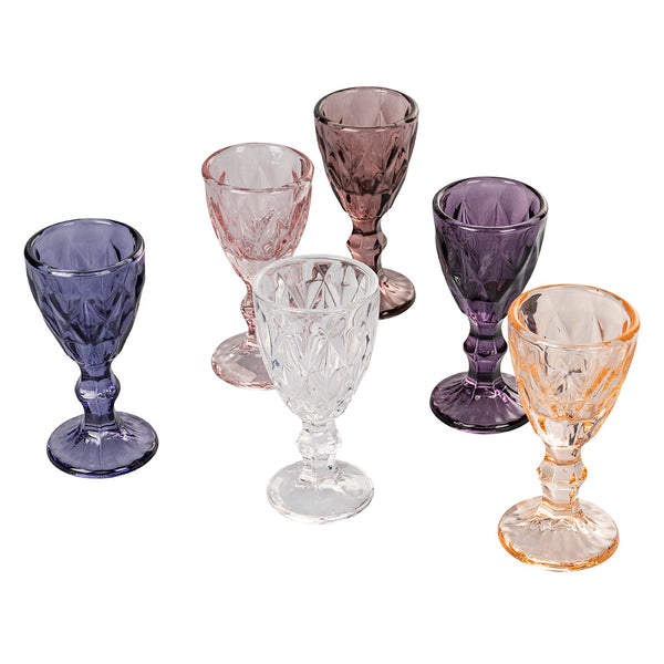 online Set de 6 Coupes à Liqueur Prisma Provence en Verre VdE Tivoli 1996 Violet