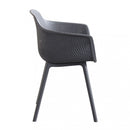 Sedia da Giardino Vannes 49x48,5x81,5 h cm in Plastica Taupe