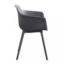 Sedia da Giardino Vannes 49x48,5x81,5 h cm in Plastica Taupe