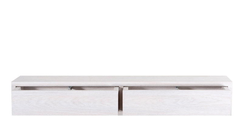 Mensola da Parete con 2 Cassetti 88,2x13,4x20 cm in Fibra di Legno Domino Rovere Imperiale