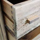 Cassettiera Nelson 110x48x92 h cm in Pino riciclato Marrone