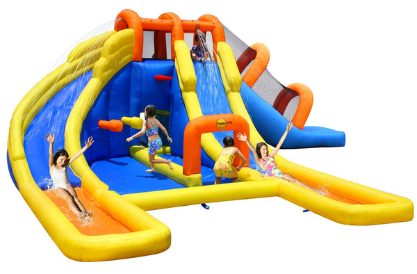 acquista Parc Aquatique Carrousel Gonflable Castle avec Pompe Incluse Happy Hop