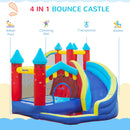 Castello Giostra Gonfiabile 290x270x230 cm in con Pompa Inclusa