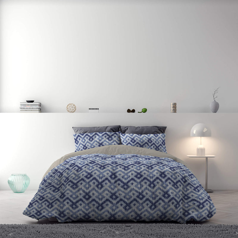 Copripiumino con Stampa sul Sacco e Federe Doubleface Rombi