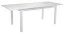 Tavolo da Giardino Allungabile 150/210x90x75 cm in Alluminio Sullivan Bianco