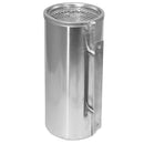 Cestino Gettacarte Posacenere da Parete Ø24,5 cm in Acciaio 10L per Interno Esterno