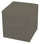 Repose-pieds Pouf 42x42x44 cm en Simili Cuir Avalli Cubo Tortora