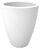Vase Rond Ø30x38 cm en Résine Bauer Adone Blanc