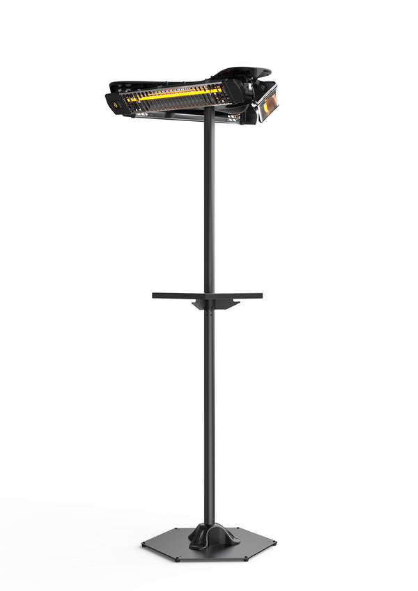 acquista Stufa Elettrica Riscaldatore Infrarossi IP65 Girosole 3x1200W con Tavolino