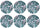 Lot de 6 sets de table Ø38 x0,1 cm en polyester VdE Tivoli 1996 Savana