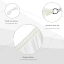 Tenda a Vela Ombreggiante Rettangolare 4x6m in Poliestere Bianco Crema