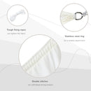 Tenda a Vela Ombreggiante Rettangolare 4x6m in Poliestere Bianco Crema