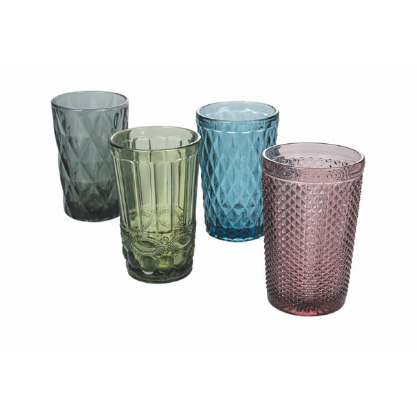 acquista Set 4 Verres à Boire Blend en Verre Villa d'Este Home Tivoli 4 Couleurs Différentes