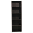 Libreria 5 Ripiani 60x30x189 cm in Legno MDF Marrone Scuro