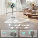 Ventilatore a Piantana 35,5x32,5x116,5 cm a 12 Velocità con Telecomando Timer 12h e Altezza Regolabile Grigio      