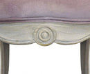 Poltrona Coreen in Velluto Rosa 61x61x71 h cm in Legno Rosa