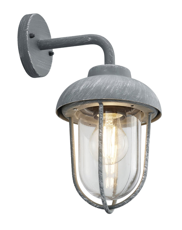 sconto Applique da Esterno Attacco E27 in Alluminio Bianco Anticato