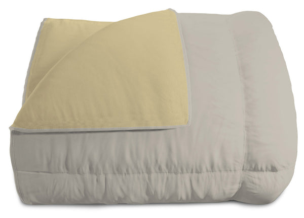 sconto Couette Hiver Double Face 300gr Crème/Gris Clair